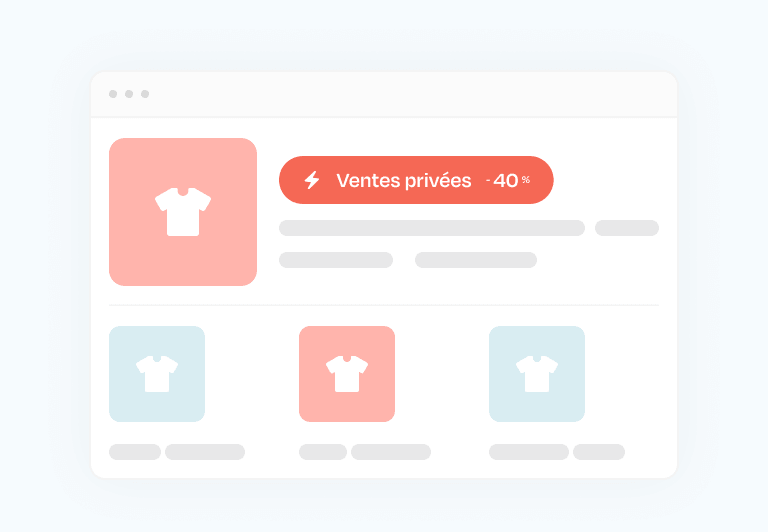 Ventes privées illustration