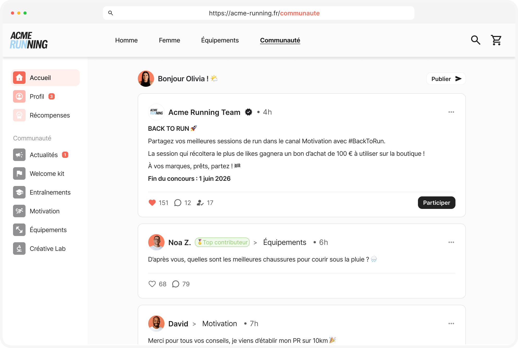 Community Dashboard